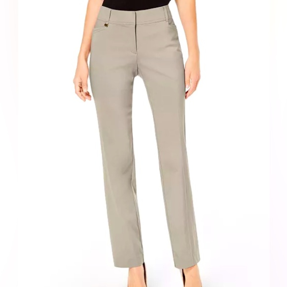 JM Collection Curvy Fit Straight Leg Pants